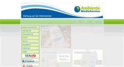 Desktop Screenshot of ambiente-media-service.de